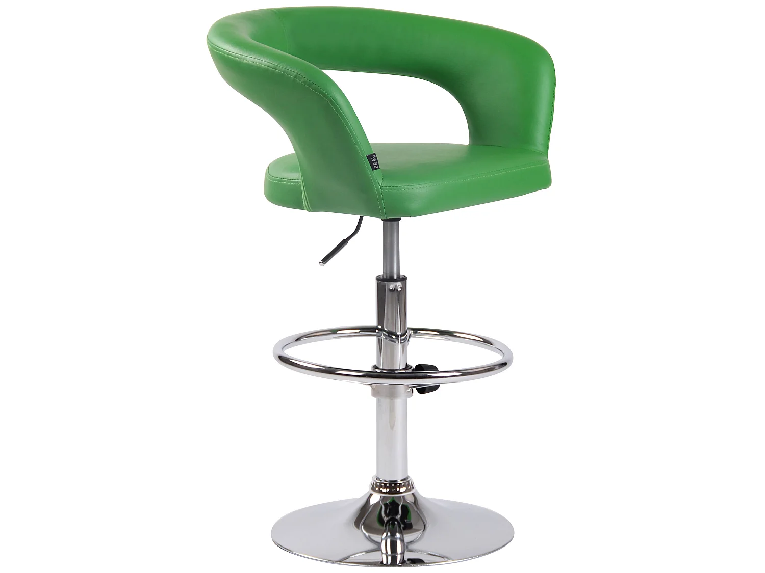 Sgabello da bar - Finta pelle & Metallo in look cromato - verde - Jaen