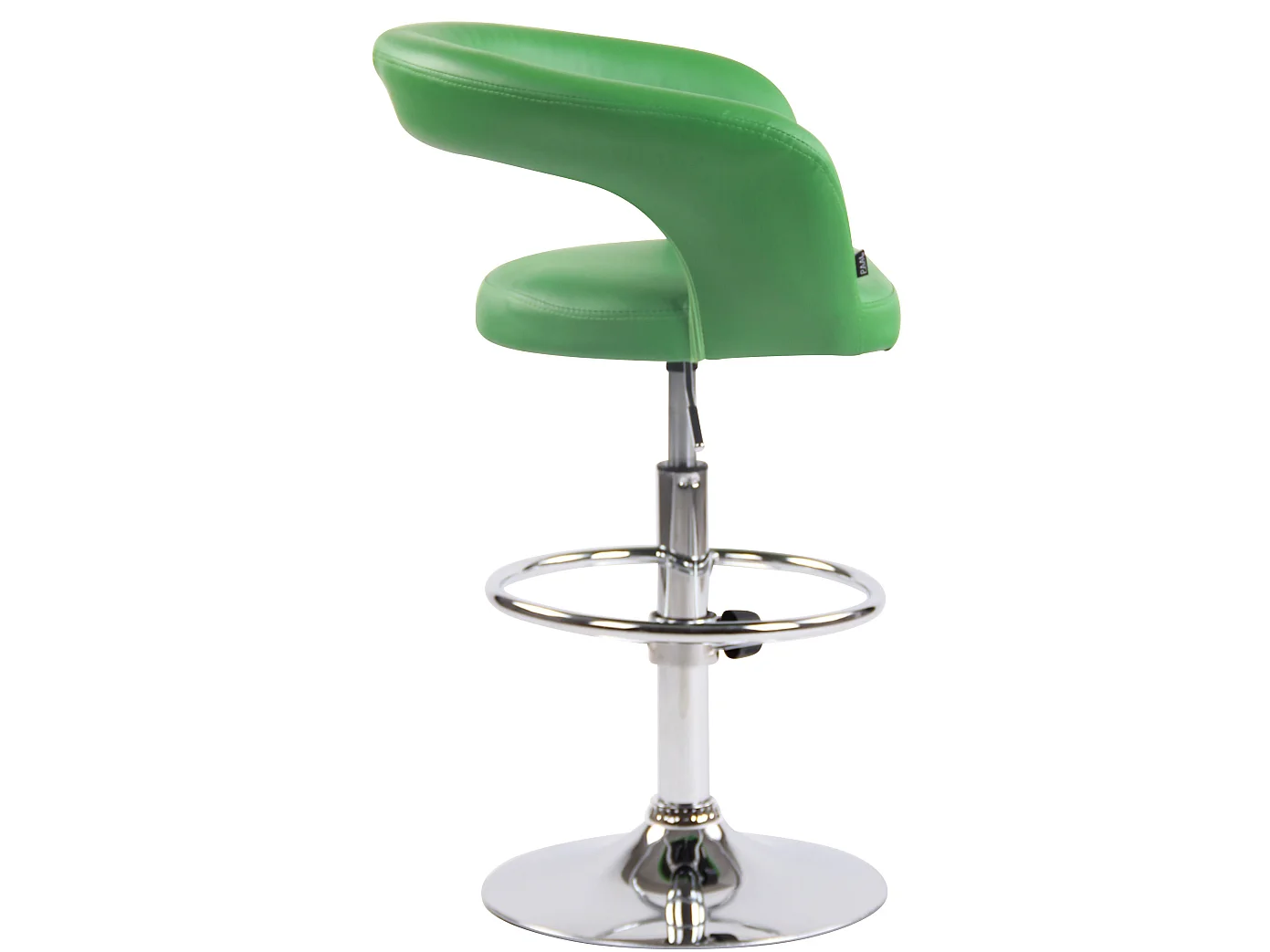 Sgabello da bar - Finta pelle & Metallo in look cromato - verde - Jaen