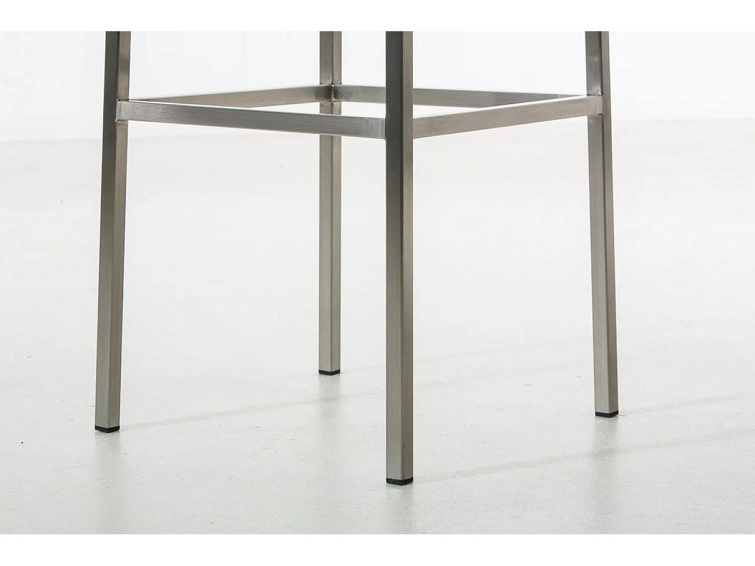 Tabouret de bar - Tissu & Acier inoxydable - Gris foncé - Montreal 85