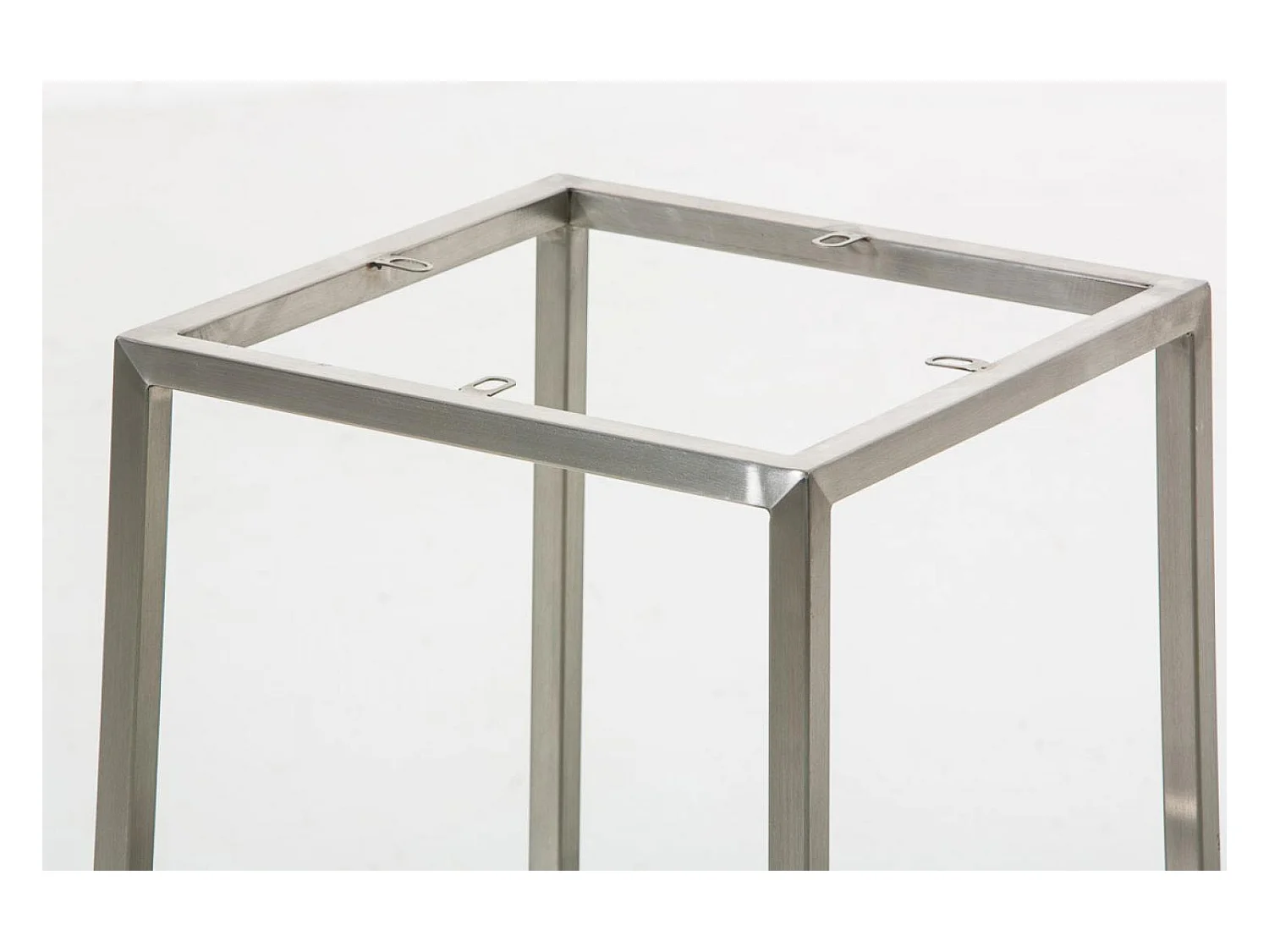 Tabouret de bar - Tissu & Acier inoxydable - Gris foncé - Montreal 85