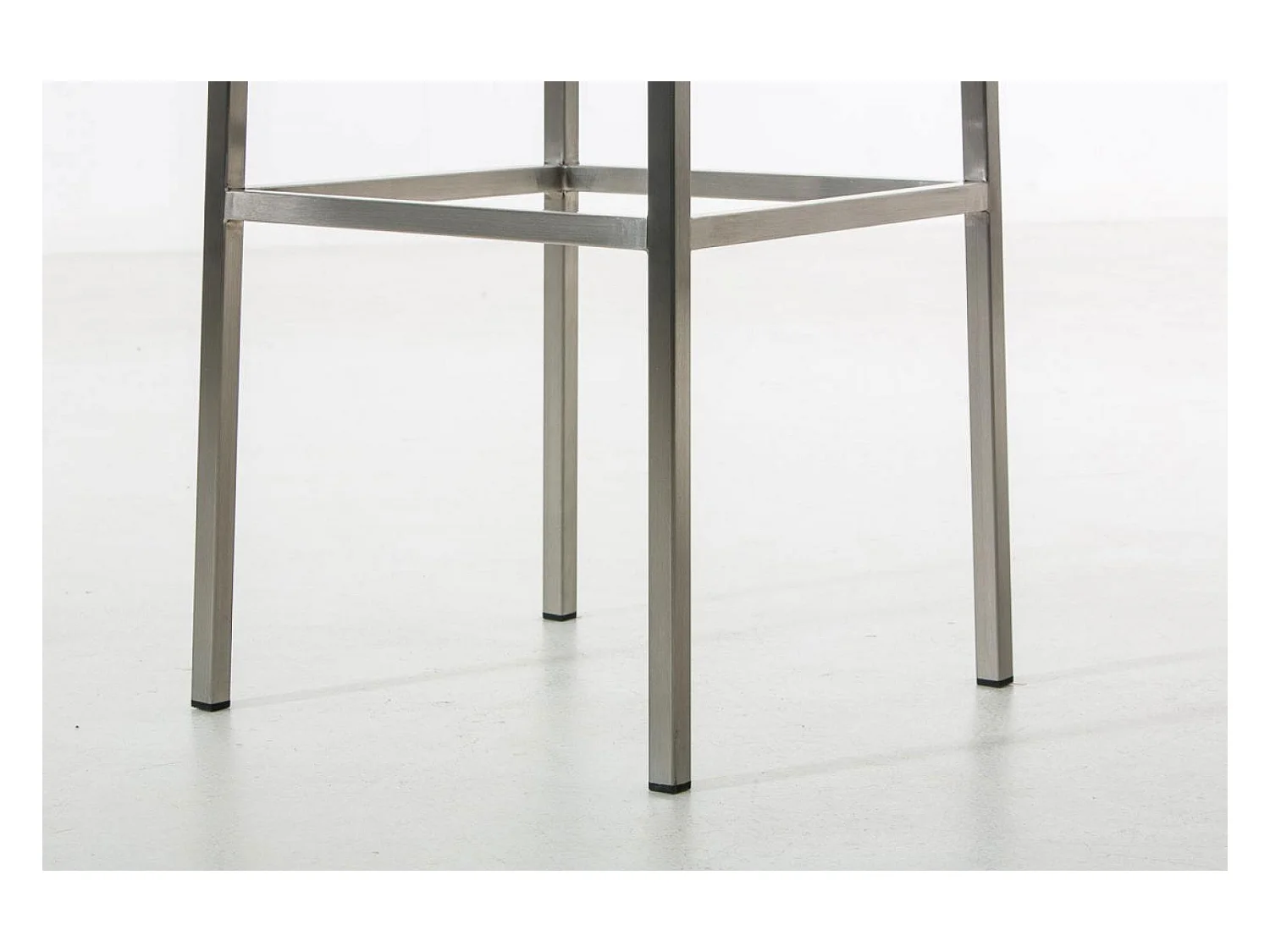 Tabouret de bar - Tissu & Acier inoxydable - Gris foncé - Montreal 85