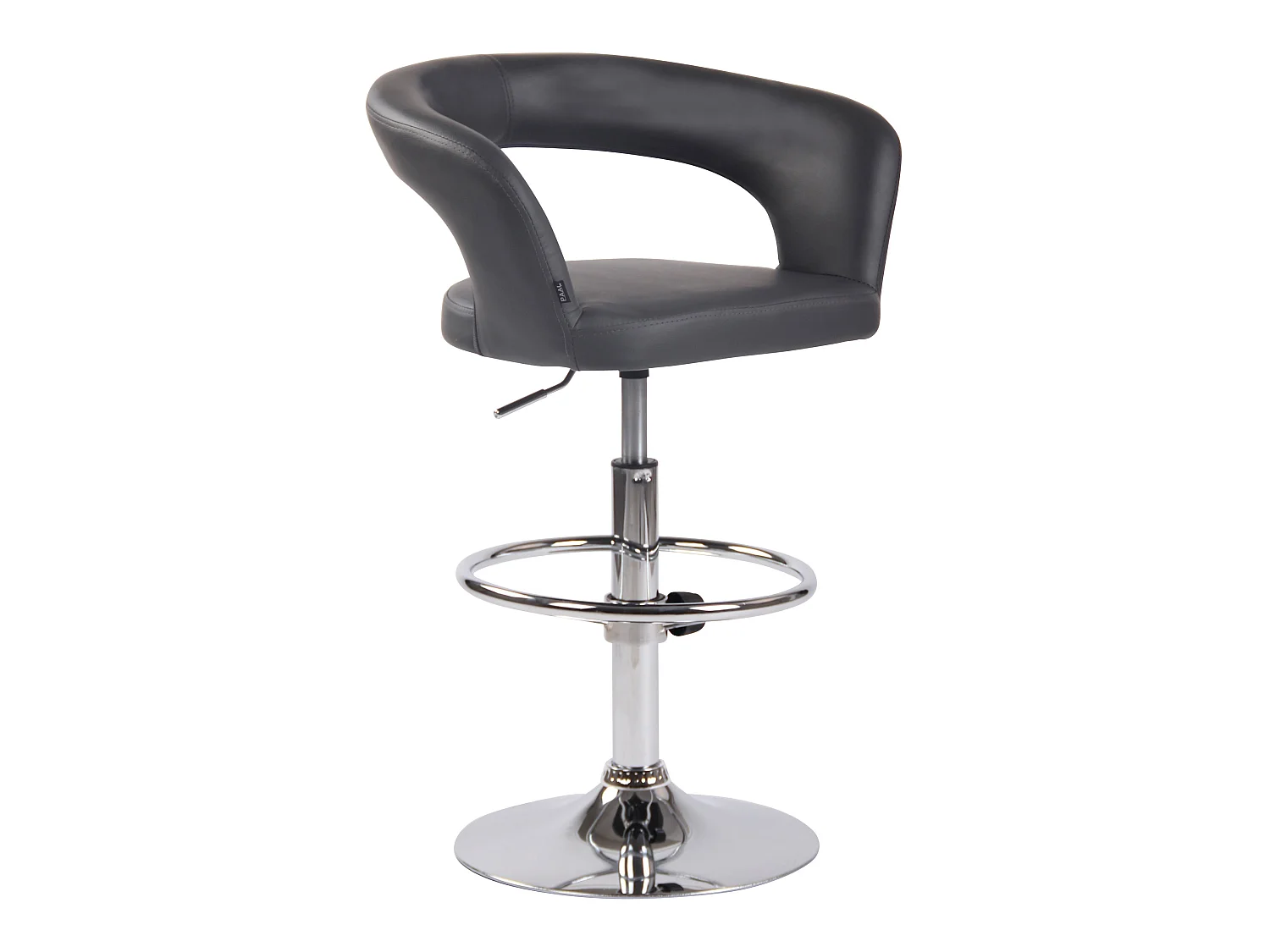 Tabouret de bar - Similicuir - Gris - Jaen