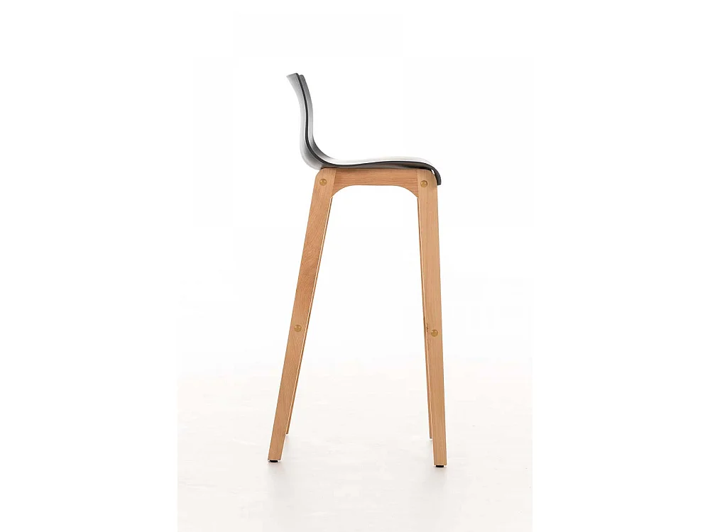 Tabouret de bar - Bois & Bois - Gris - Hover