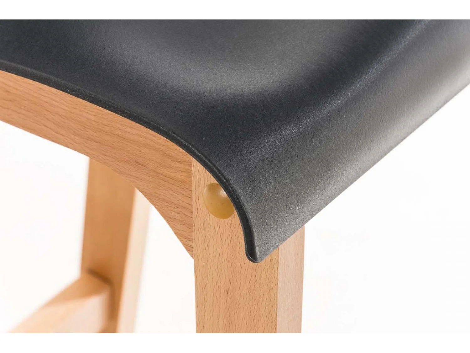 Tabouret de bar - Bois & Bois - Gris - Hover