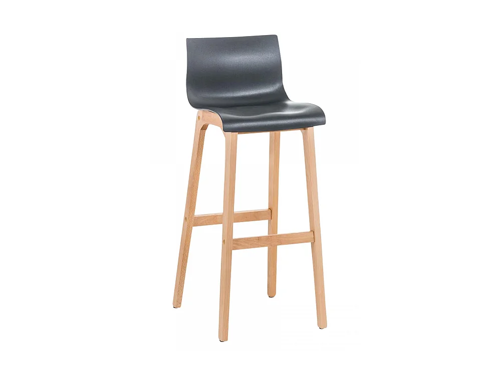 Barhocker - Holz & Holz - grau - Hover