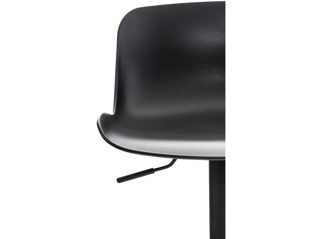 Lot de 4  Tabouret de bar - Plastique - Noir - Almada