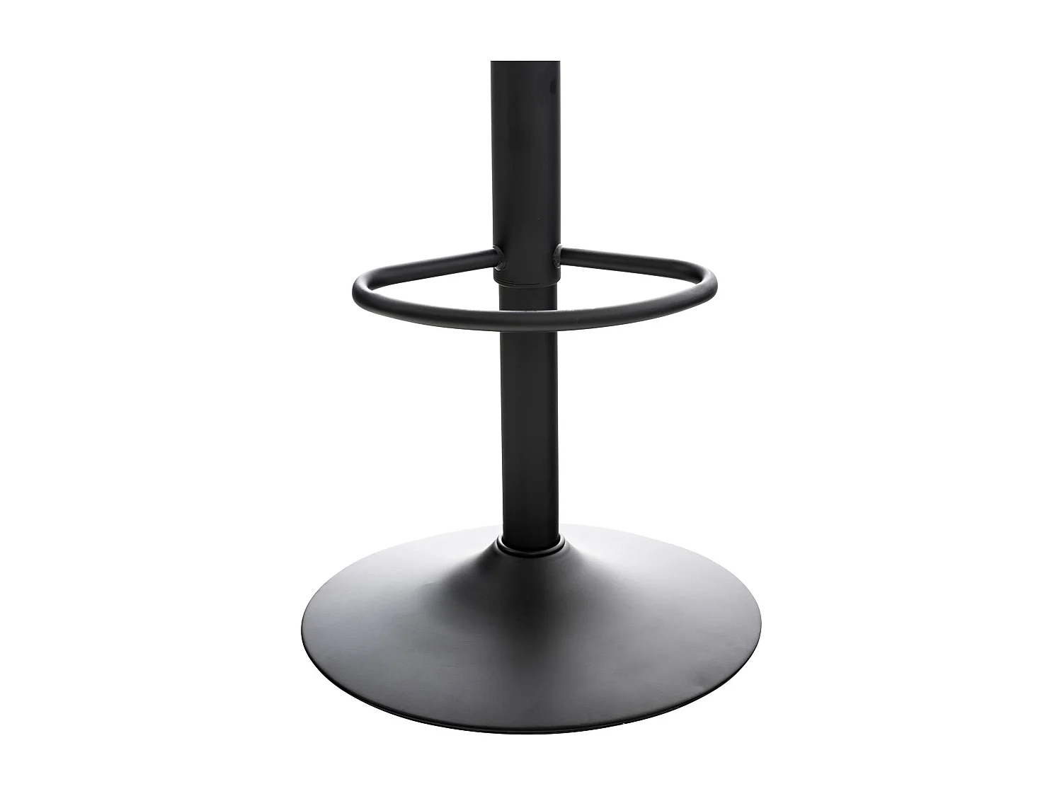 Lot de 4  Tabouret de bar - Plastique - Noir - Almada