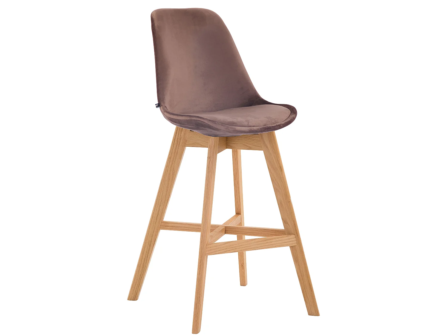 Tabouret de bar - Velours & Nature - Marron - Cannes