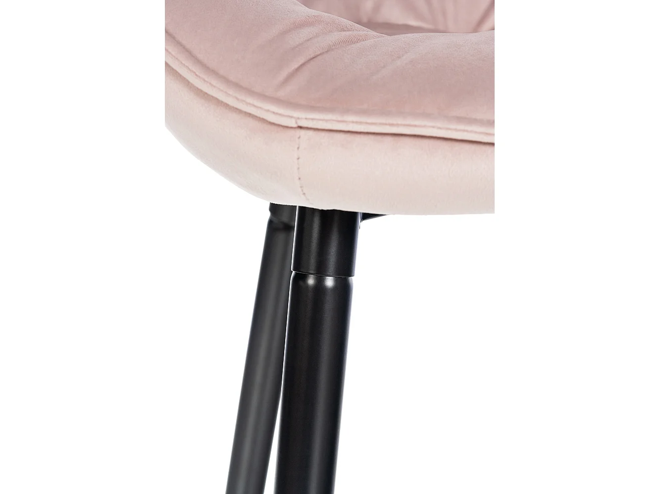 Set van 2  Barkruk -  & Metaal mat zwart - roze - Gibson