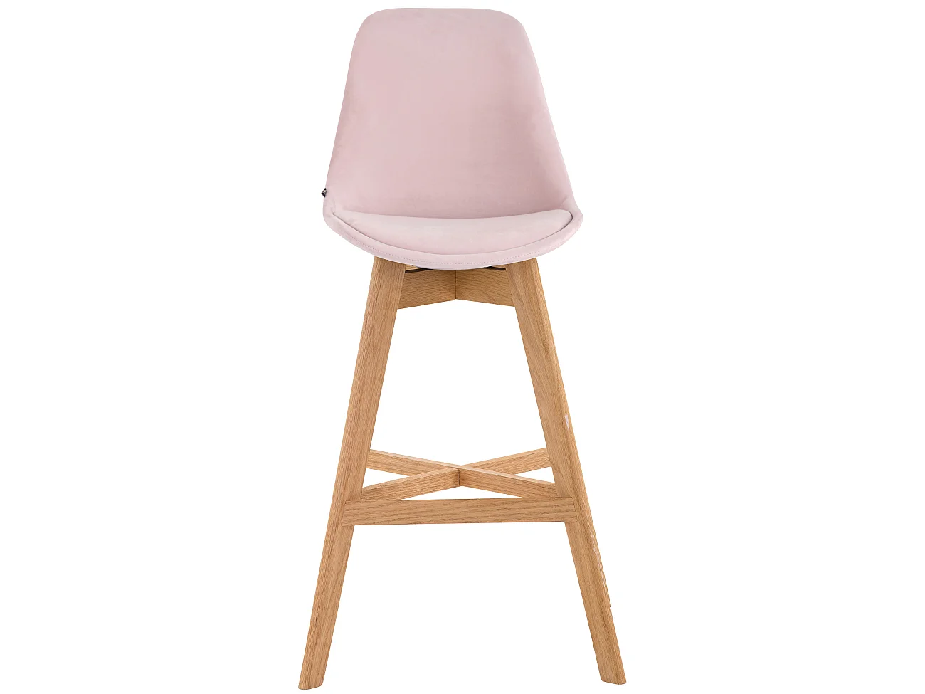 Lot de 2  Tabouret de bar - Velours & Nature - Rose - Cannes