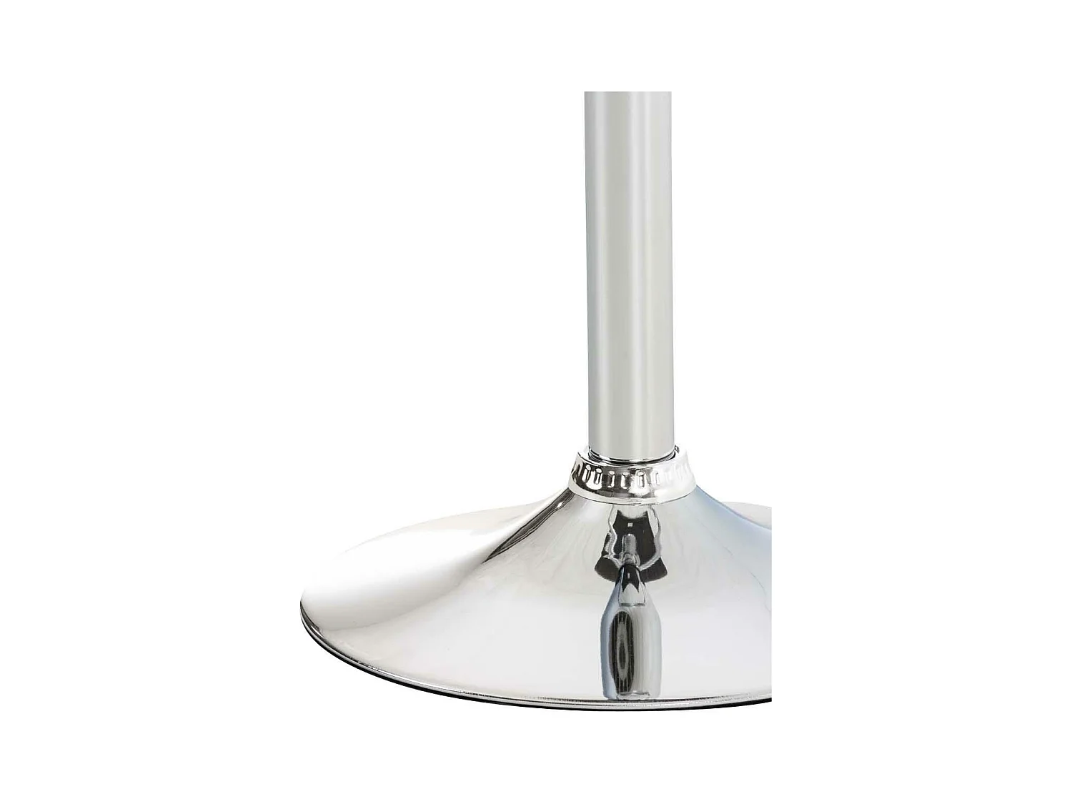 Tabouret de bar - Tissu & Métal chromé - Marron - Hover