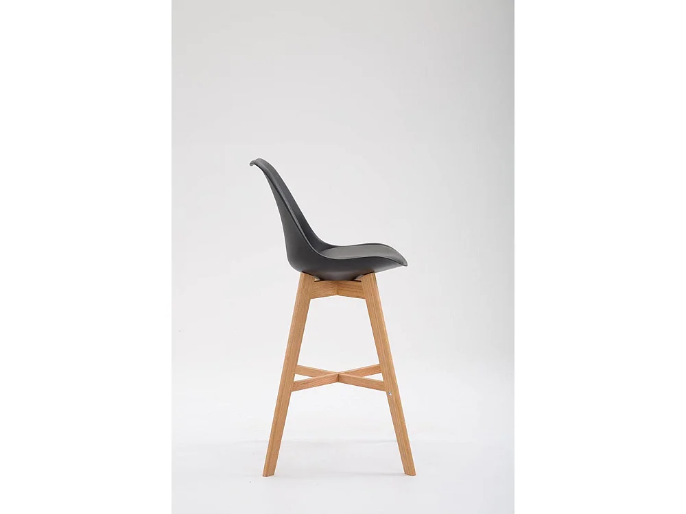 Tabouret de bar - Plastique & Nature - Noir - Cannes