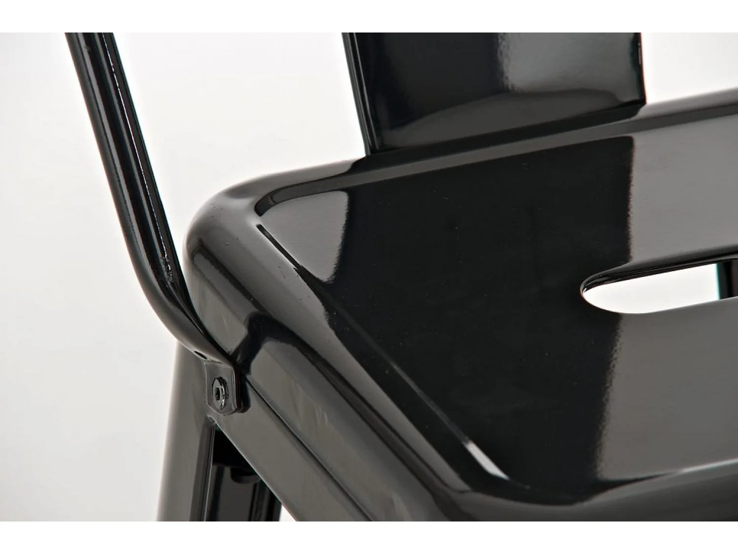 Lot de 2  Tabouret de bar - Métal & Métal - Noir - Aiden