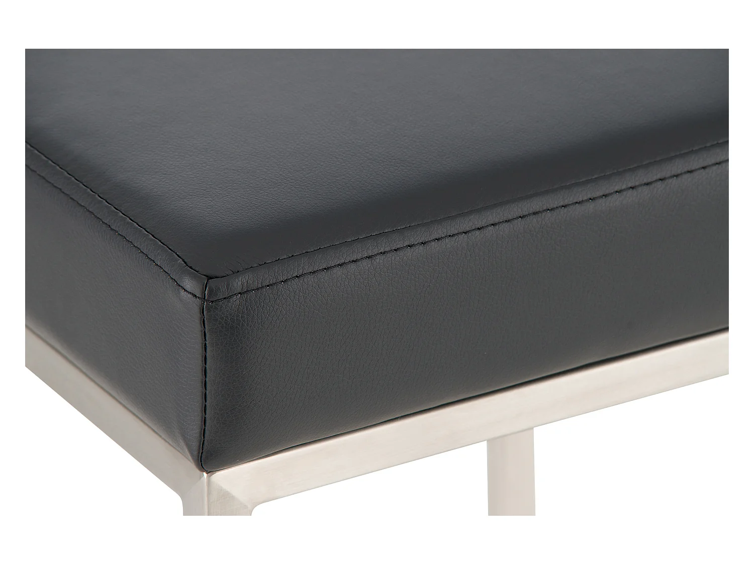 Barhocker - Kunstleder & edelstahl - schwarz - Montreal 85