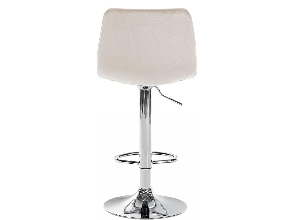 Tabouret de bar - Velours & Métal - Crème - Lex