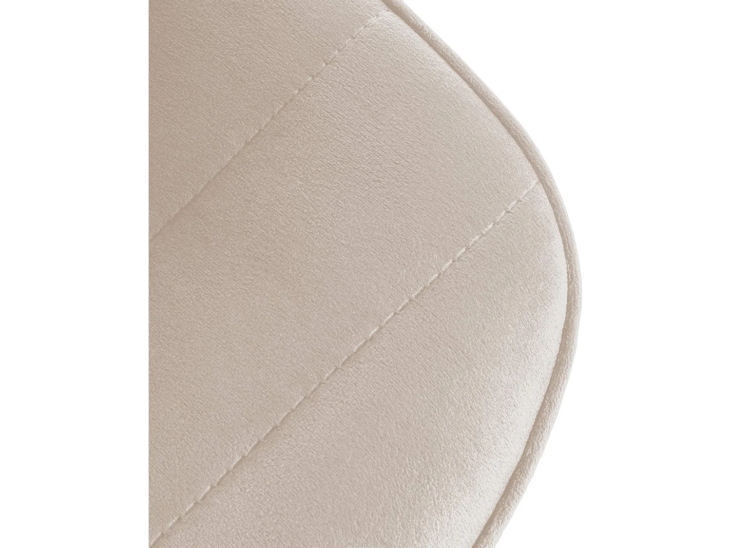 Tabouret de bar - Velours & Métal - Crème - Lex