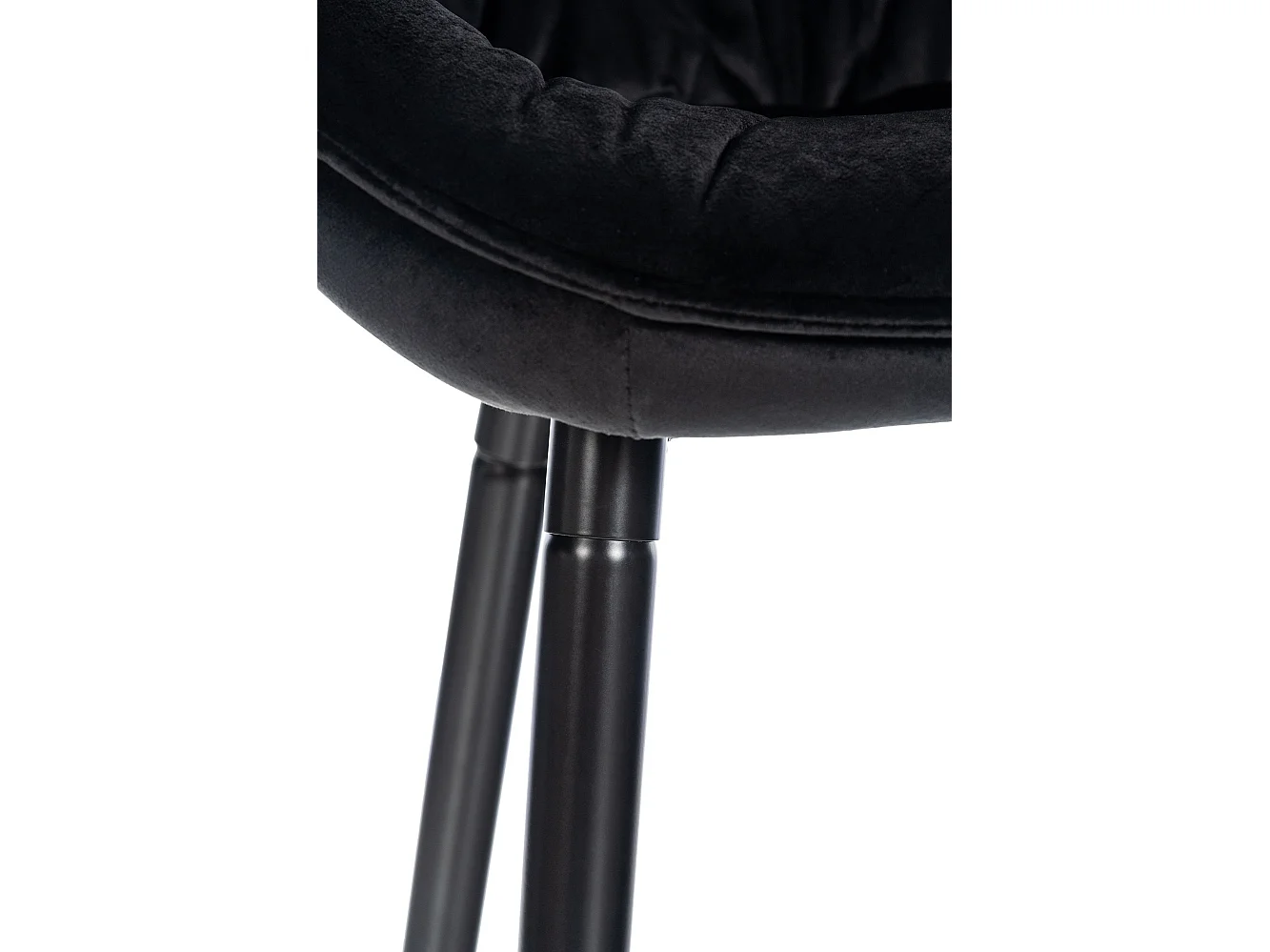 Set van 2  Barkruk - Fluweel - zwart - Gibson