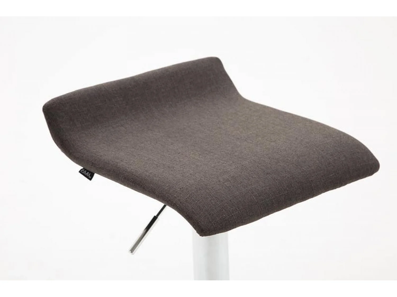 Lot de 2  Tabouret de bar - Tissu & Antique clair - Gris foncé - Dyn V2