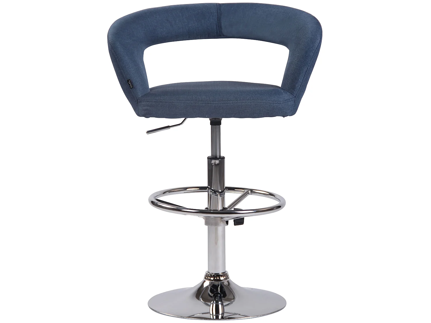 Tabouret de bar - Tissu - Bleu - Jaen