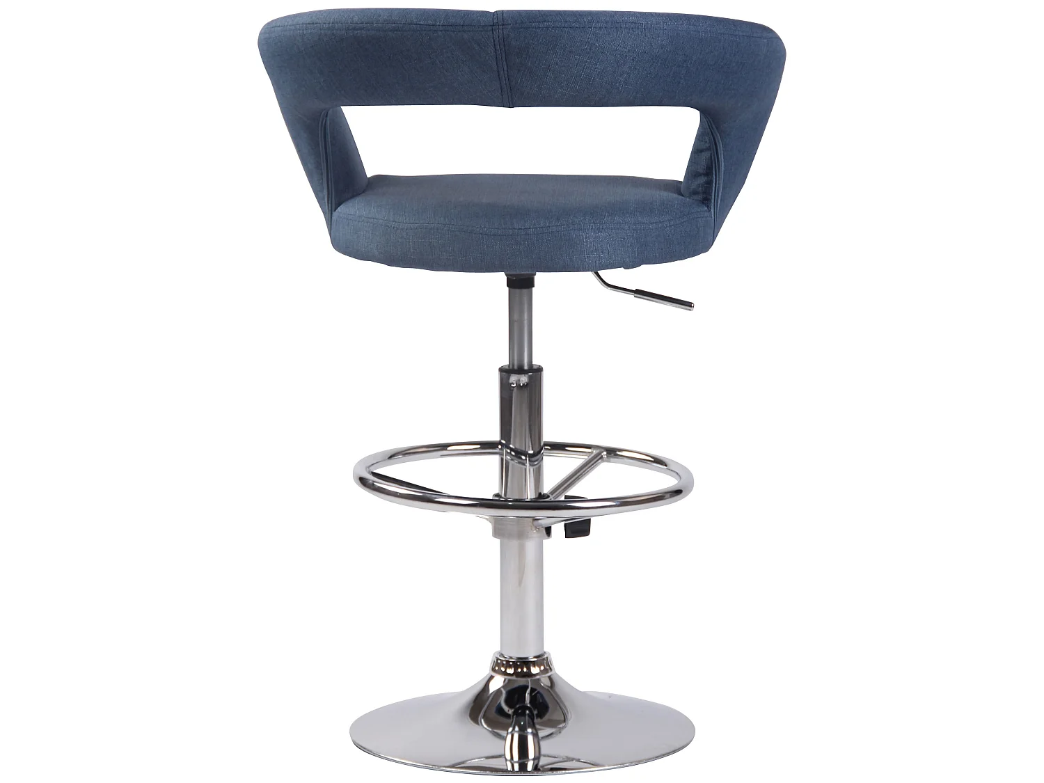 Tabouret de bar - Tissu - Bleu - Jaen