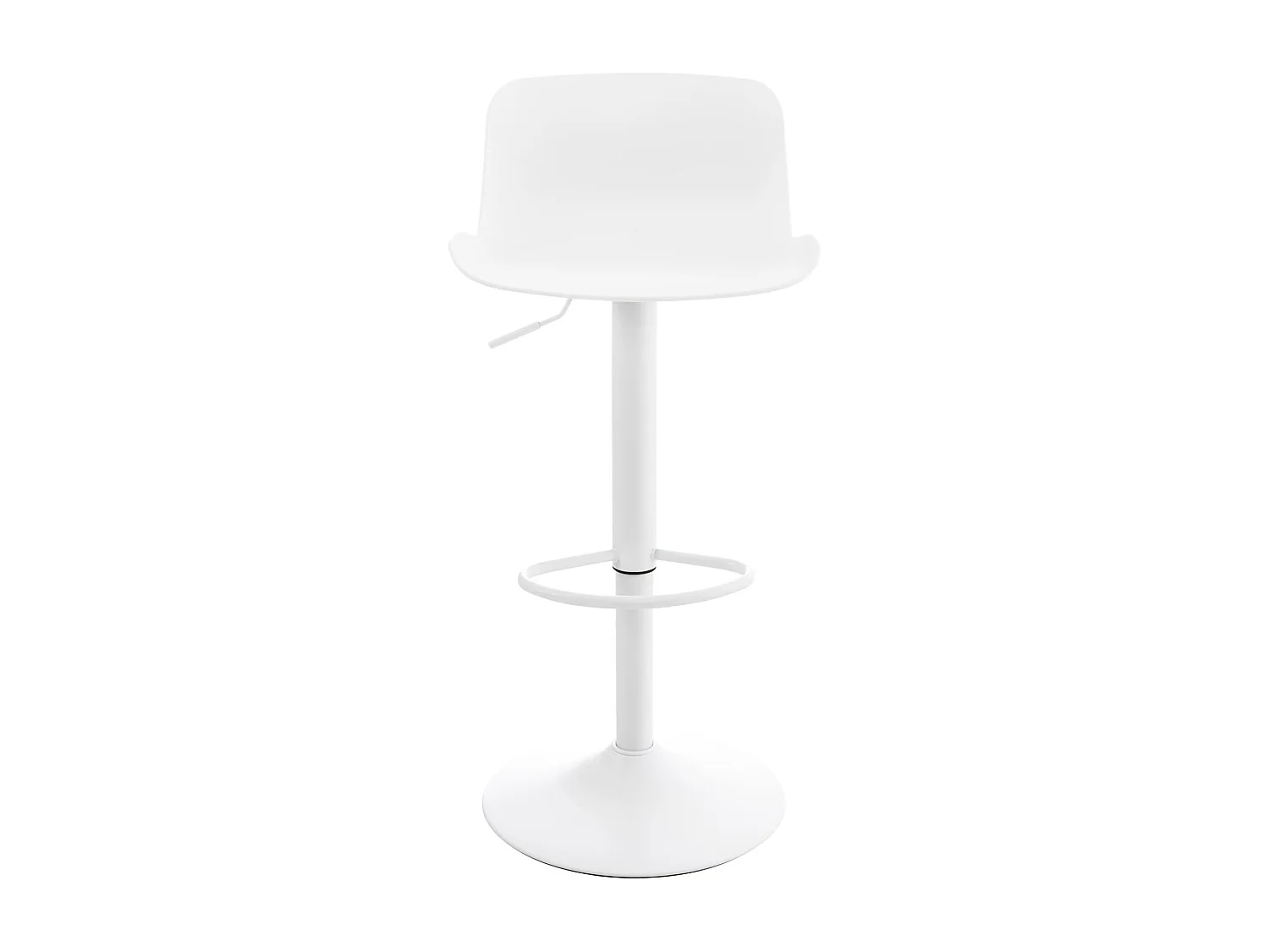 Lot de 4  Tabouret de bar - Plastique - Blanc - Almada