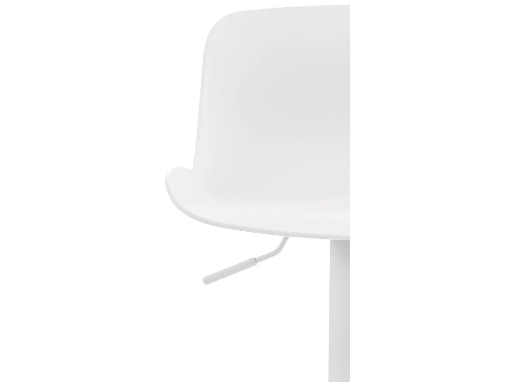 Lot de 4  Tabouret de bar - Plastique - Blanc - Almada