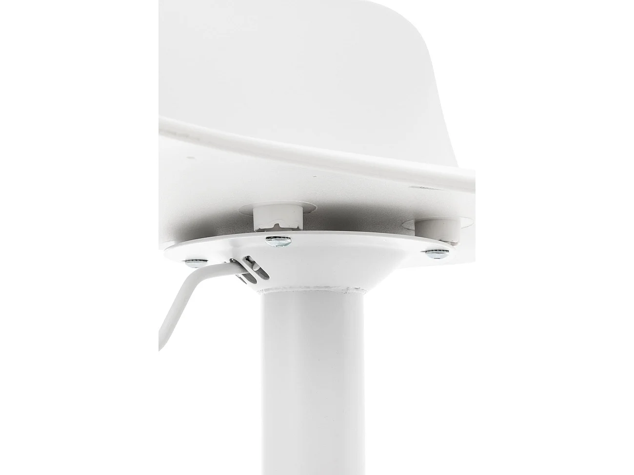 Lot de 4  Tabouret de bar - Plastique - Blanc - Almada