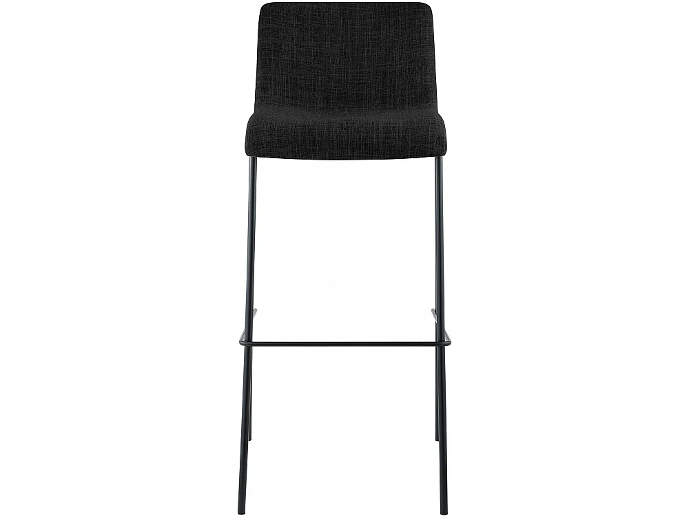 Tabouret de bar - Tissu & Noir - Gris foncé - Hoover