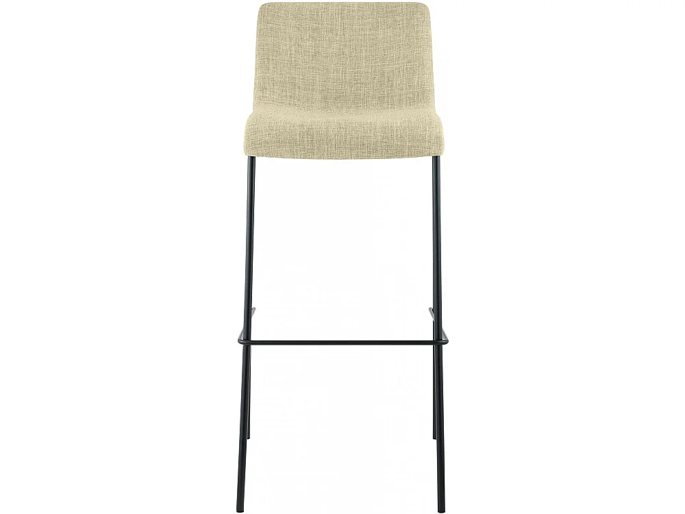 Barhocker - Stoff & schwarz - creme - Hoover