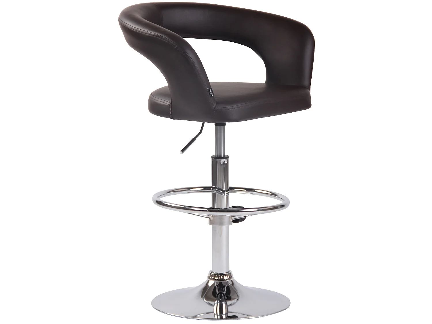 Tabouret de bar - Similicuir - Marron - Jaen