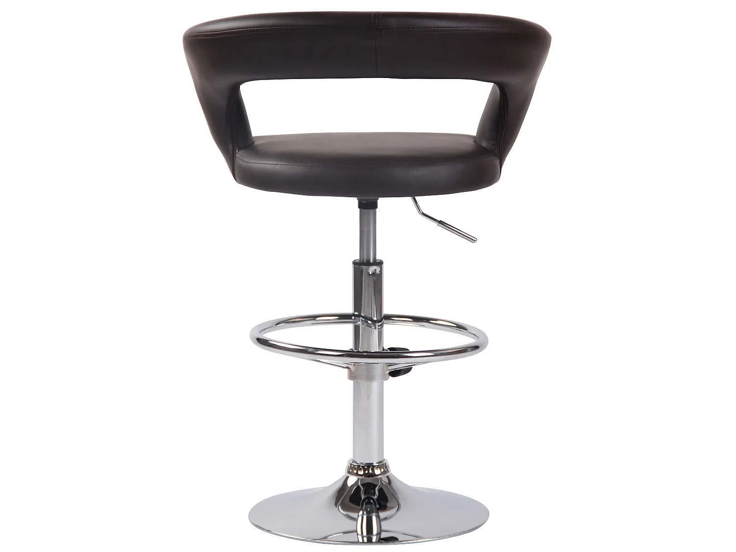 Tabouret de bar - Similicuir - Marron - Jaen