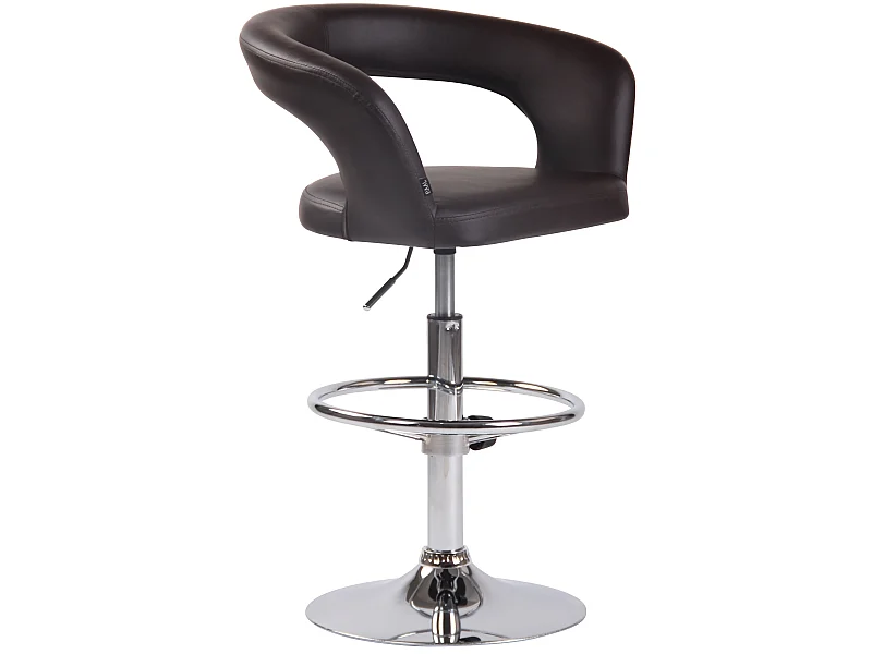 Tabouret de bar - Similicuir - Marron - Jaen