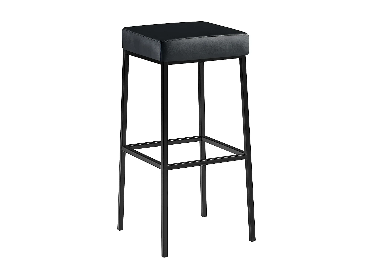 Barkruk - Kunstleer & zwart - zwart - Montreal 85