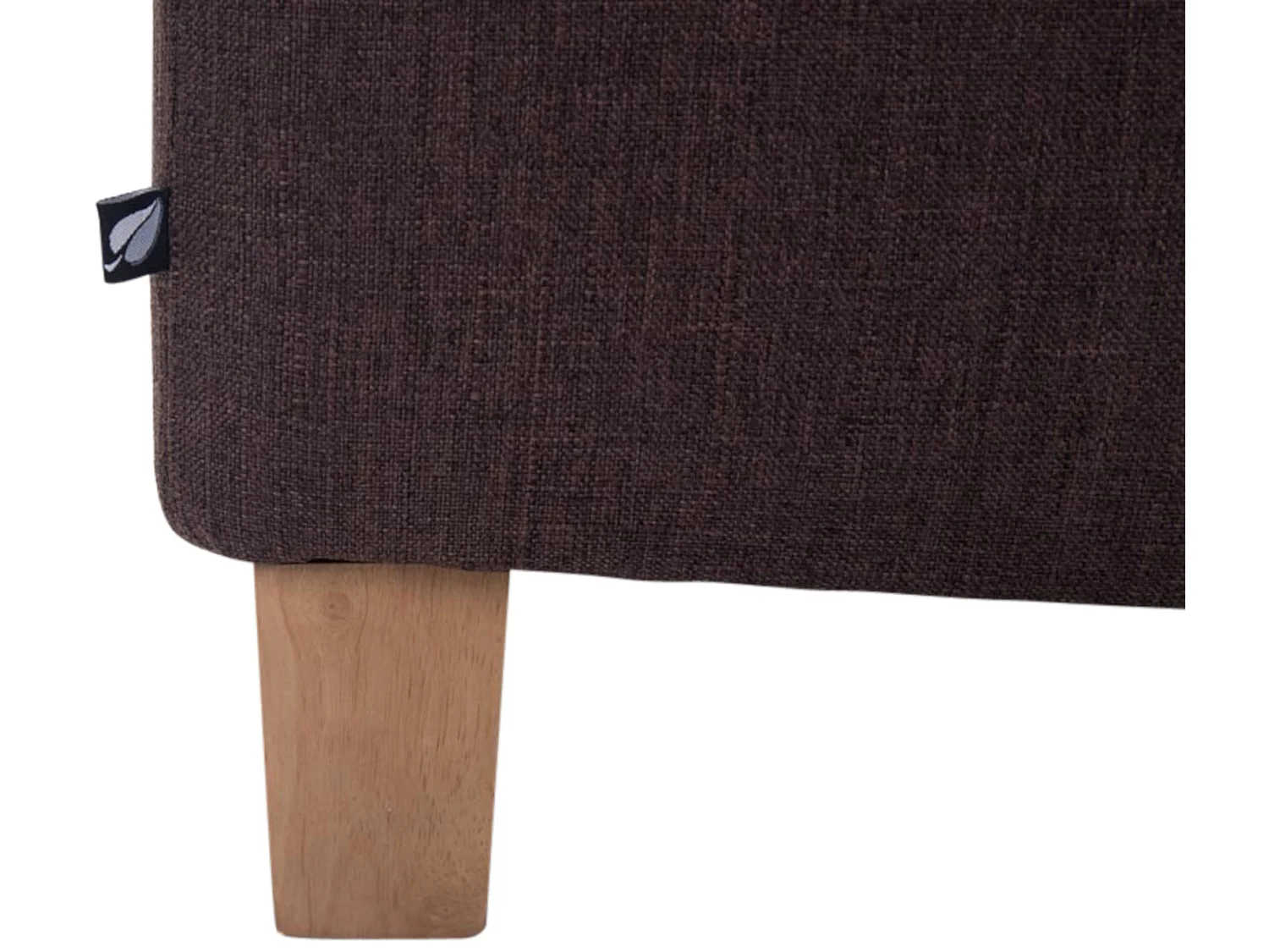 Lot de 2  Tabouret - Tissu & Bois - Marron - Pharao