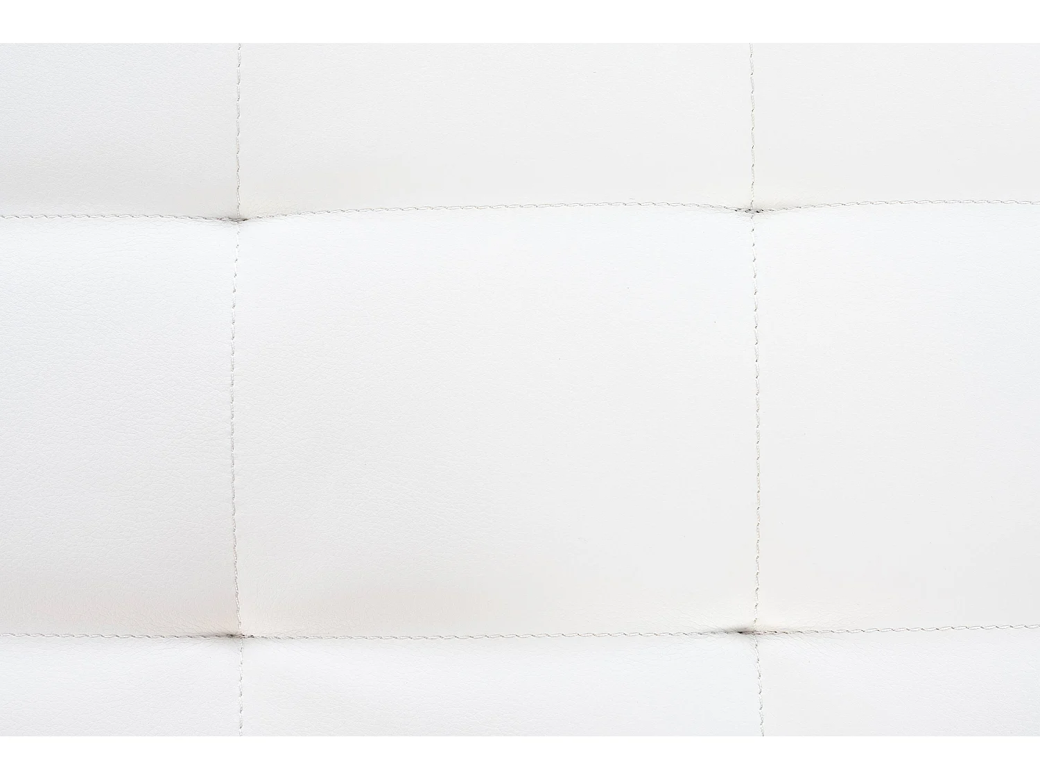 Lot de 2  Tabouret - Similicuir & Acier inoxydable - Blanc - Barci