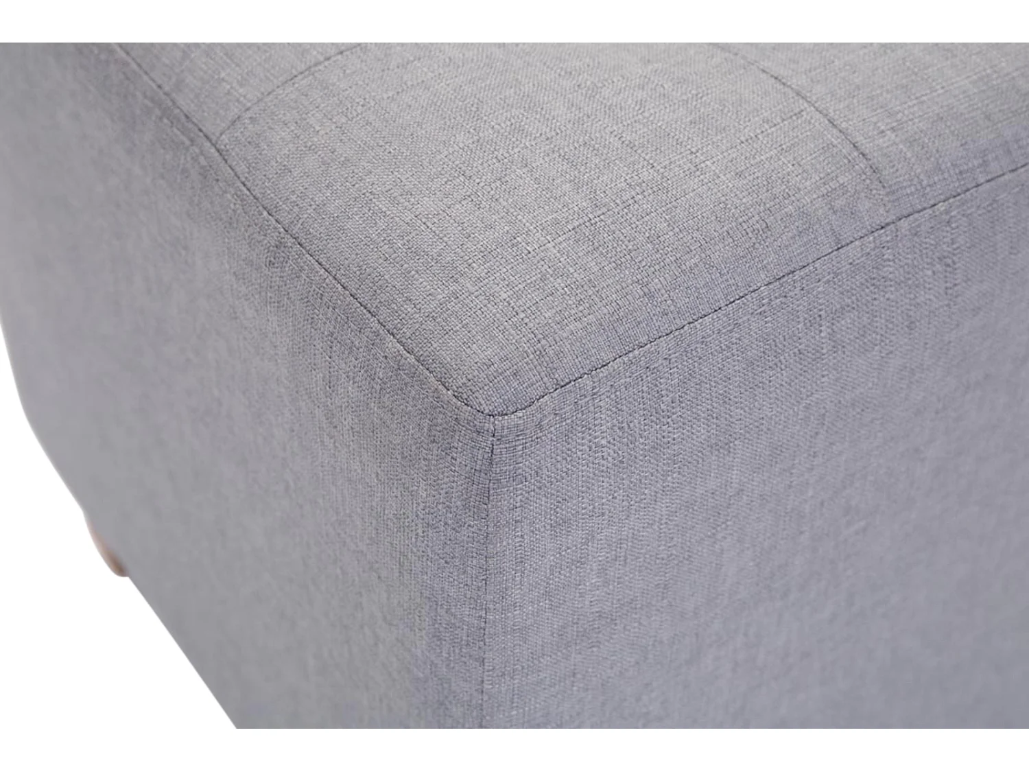 Lot de 2  Tabouret - Tissu & Bois - Gris clair - Pharao