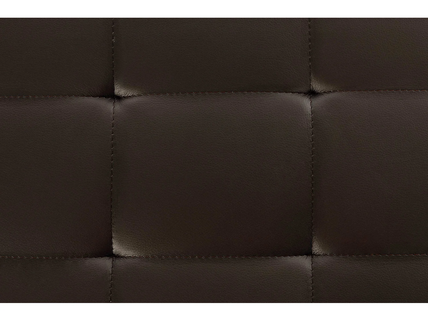 Lot de 2  Tabouret - Similicuir & Acier inoxydable - Marron - Barci