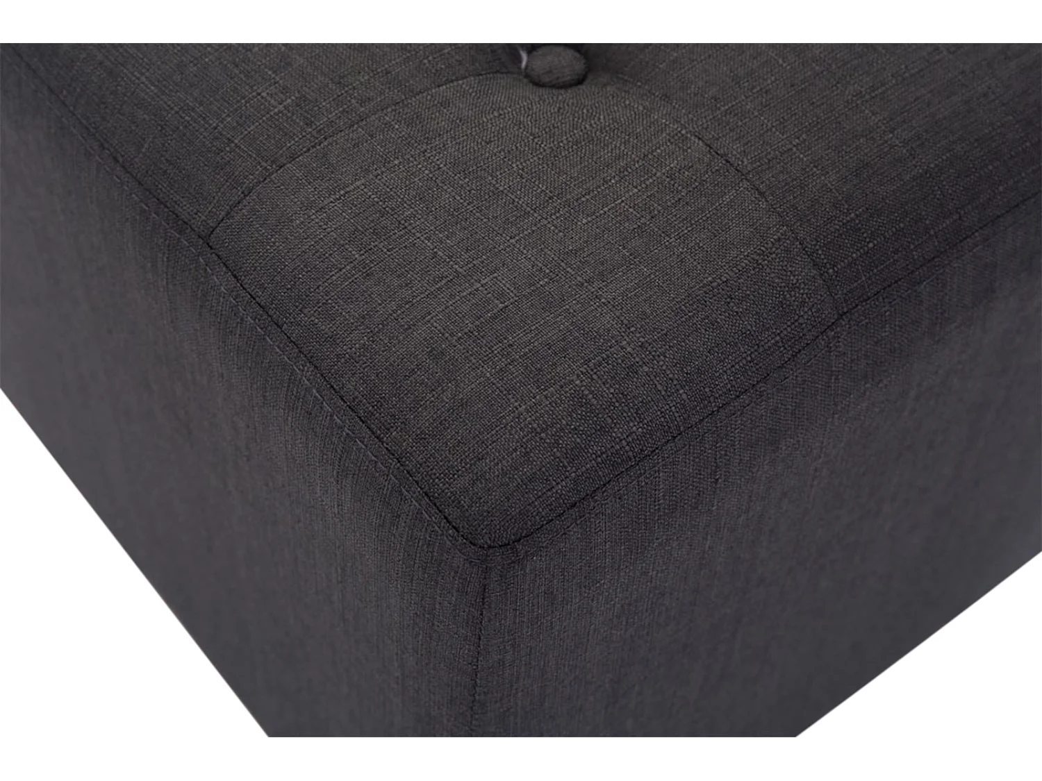 Lot de 2  Tabouret - Tissu & Bois - Gris foncé - Pharao