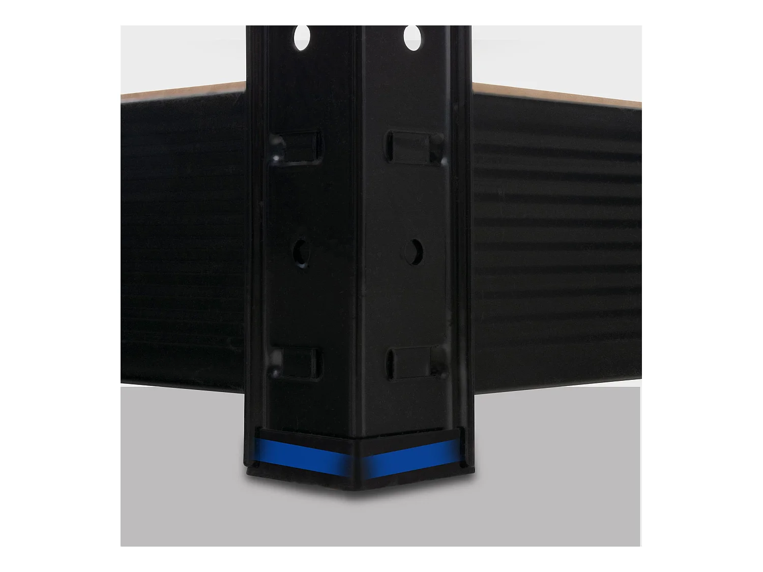 Insteekbare plank - Metaal - 160 x 60 x 180cm - zwart - regal