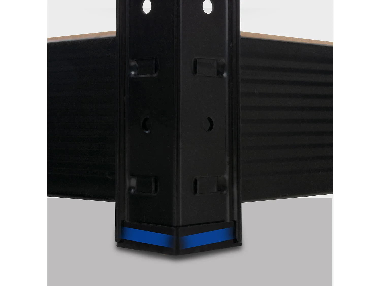 Étagère enfichable - Métal - 160 x 60 x 180cm - Noir - regal