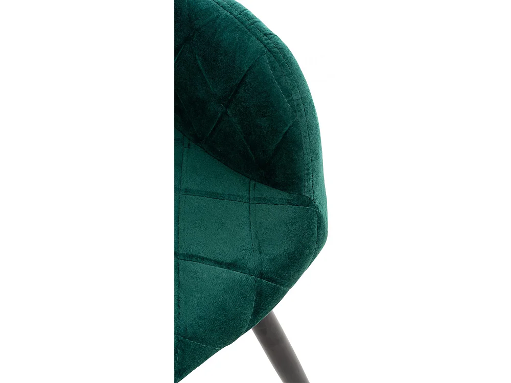 Stoel met armleuningen - Fluweel - groen - Shila