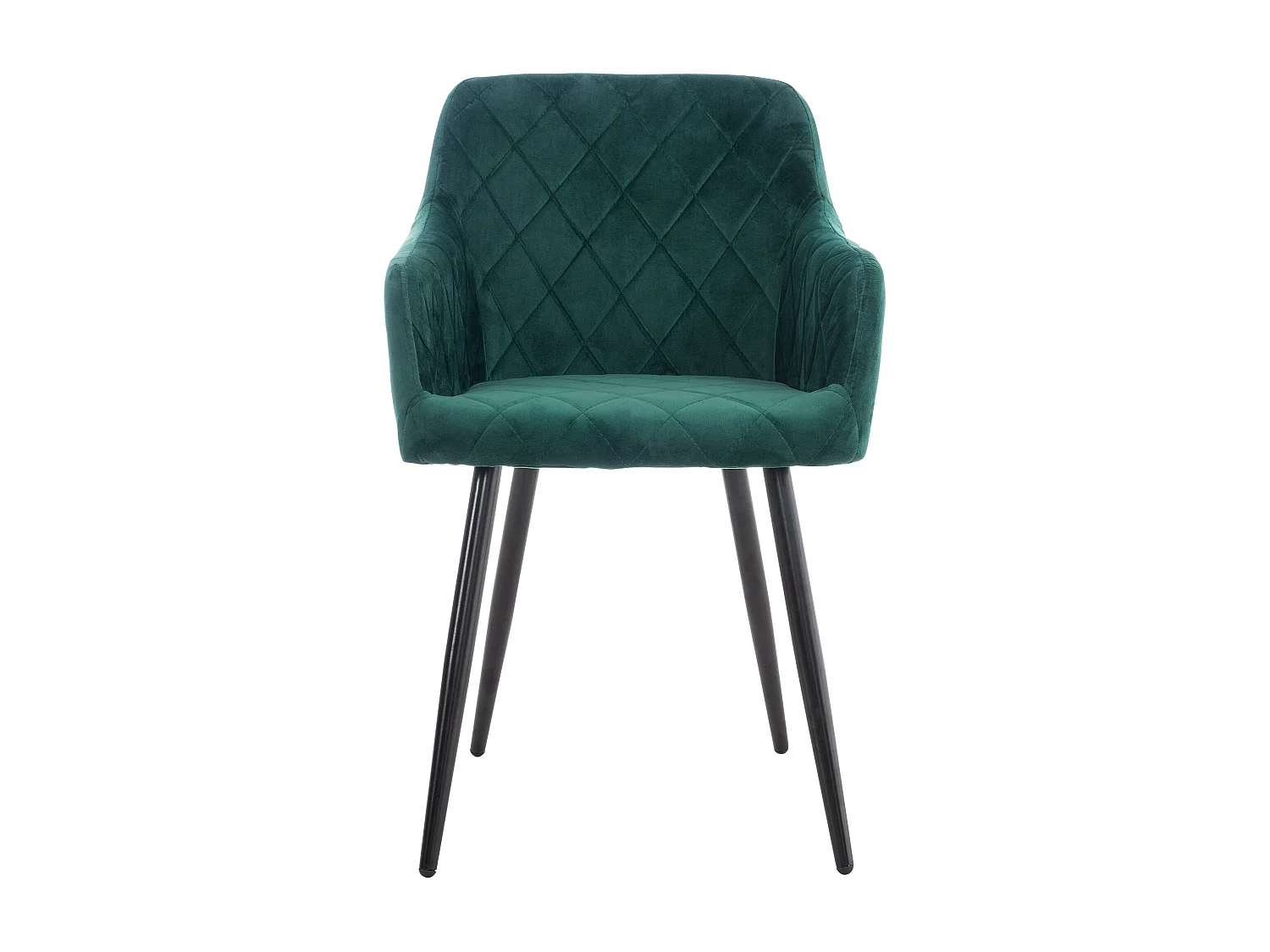 chaises avec accoudoirs - Velours - Vert - Shila