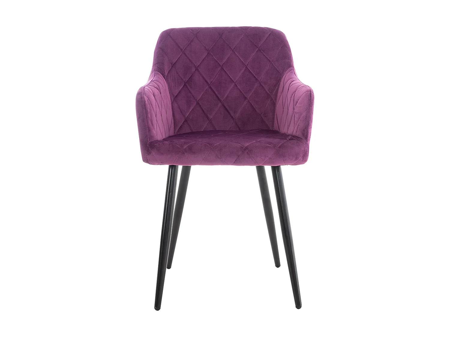 chaises avec accoudoirs - Velours - Violet - Shila