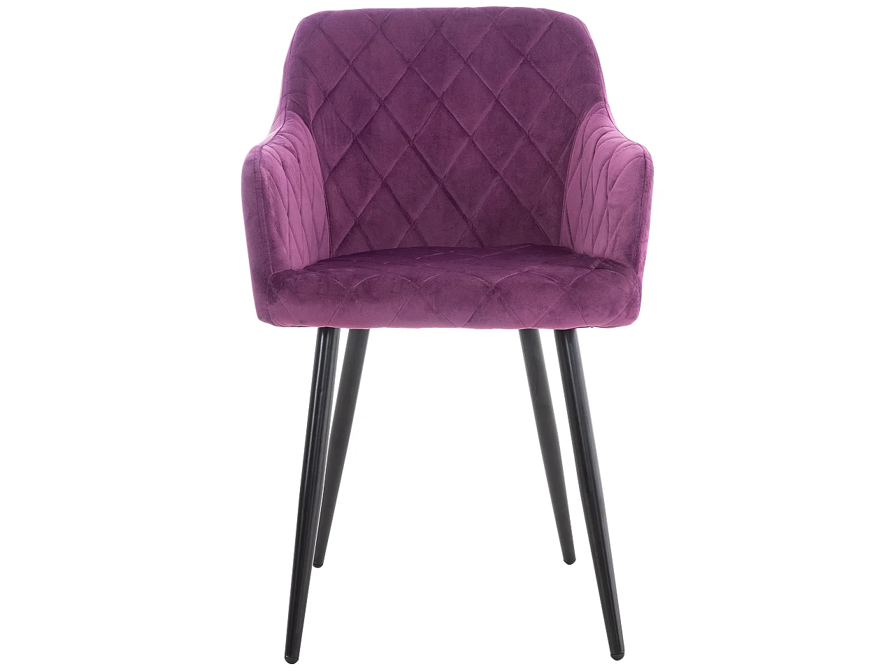 chaises avec accoudoirs - Velours - Violet - Shila