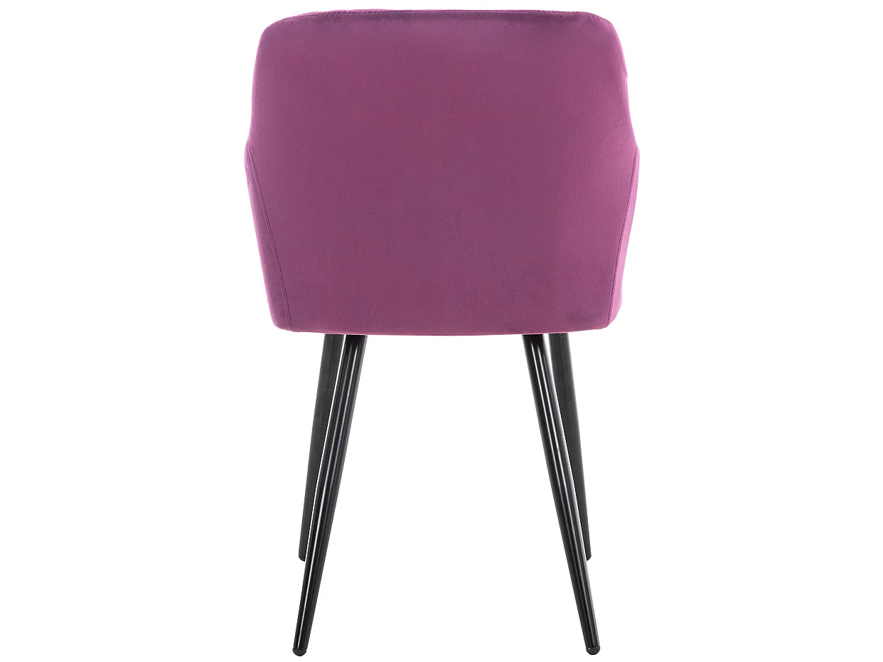 chaises avec accoudoirs - Velours - Violet - Shila