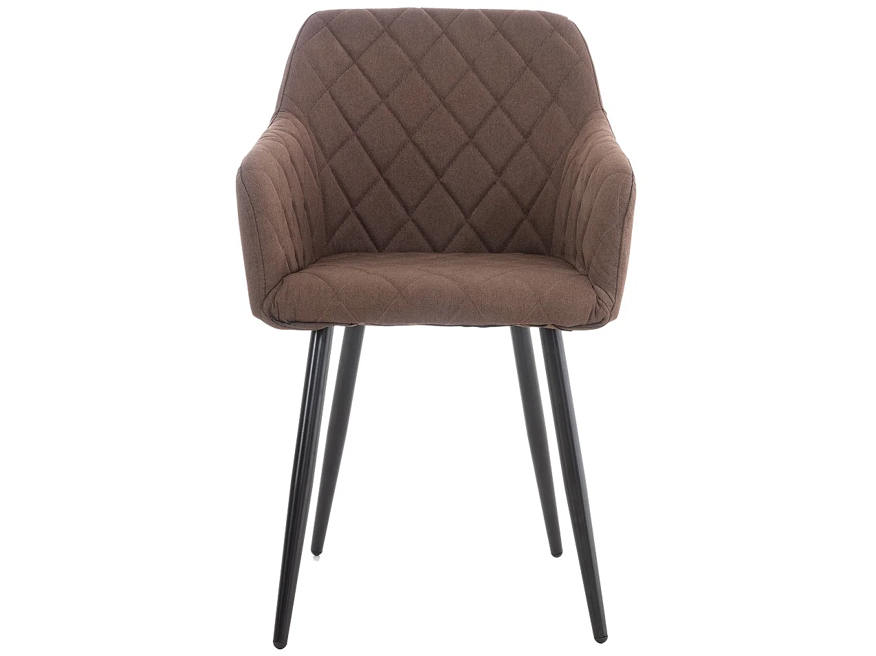 chaises avec accoudoirs - Tissu - Marron - Shila