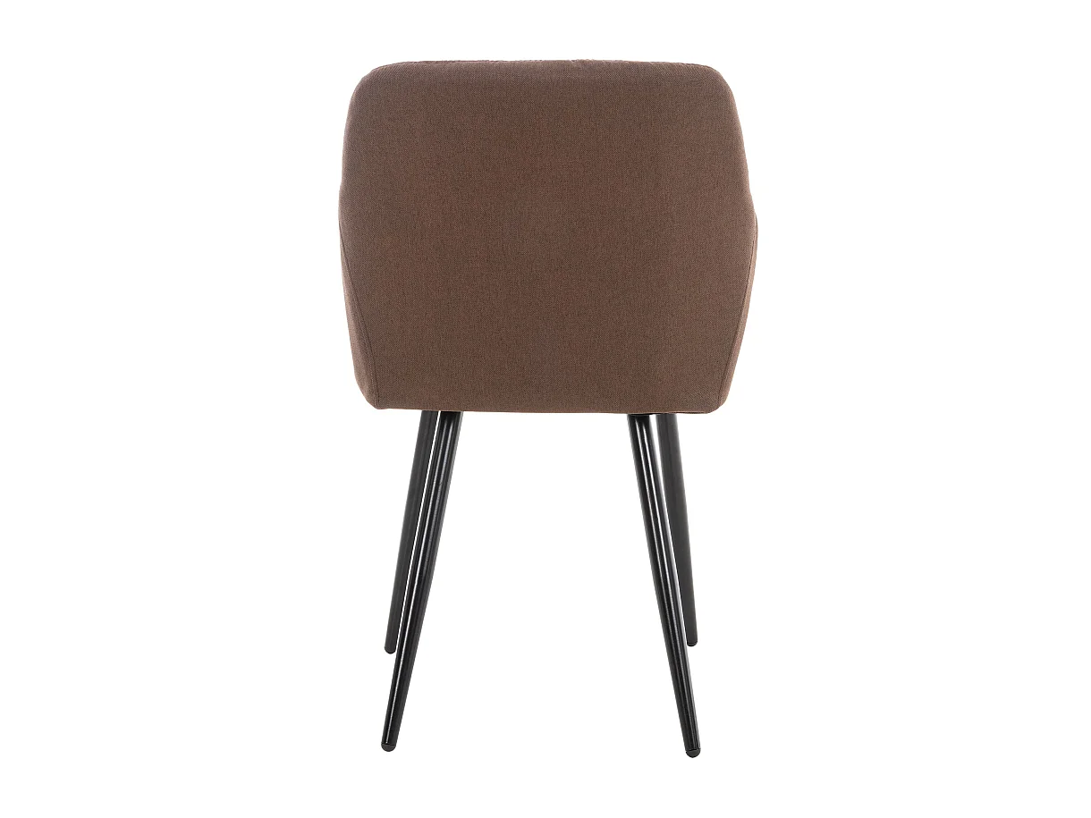 chaises avec accoudoirs - Tissu - Marron - Shila