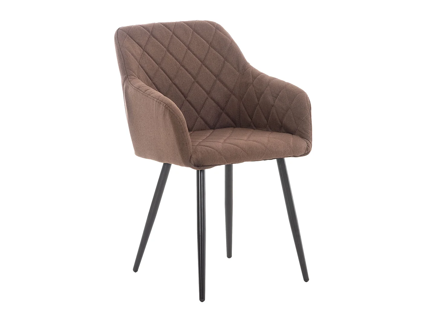 chaises avec accoudoirs - Tissu - Marron - Shila