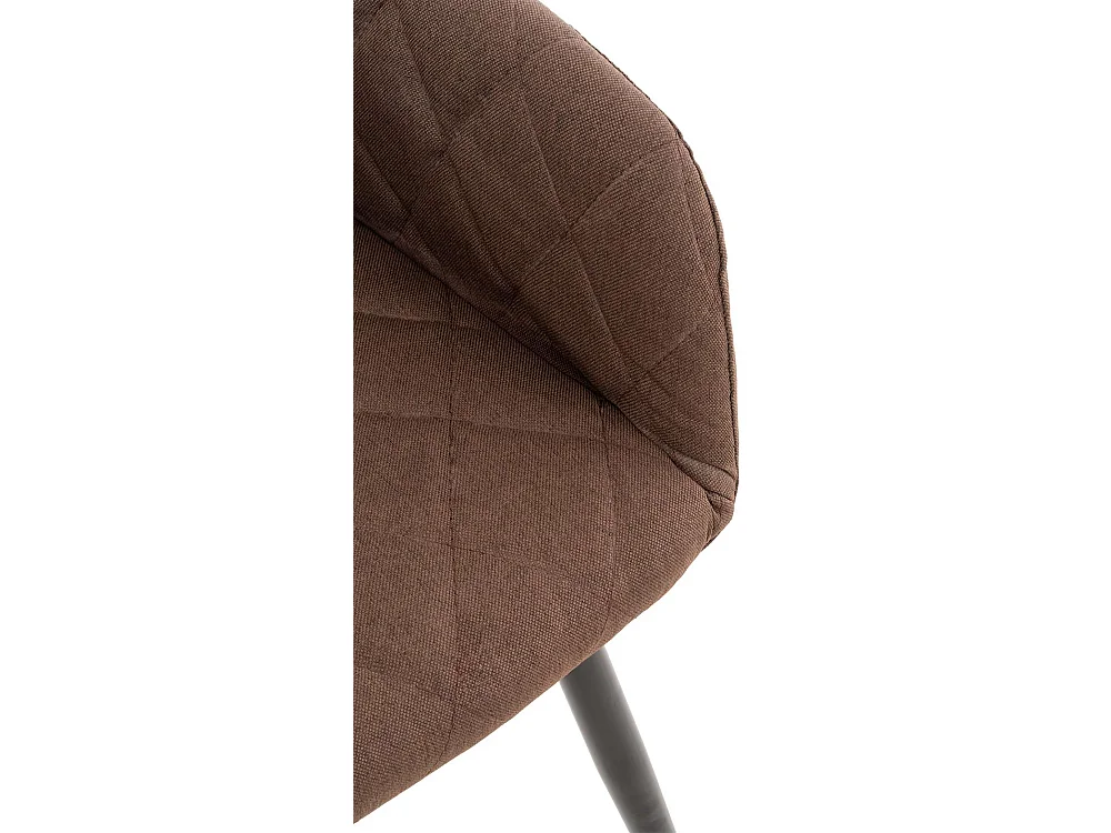 chaises avec accoudoirs - Tissu - Marron - Shila