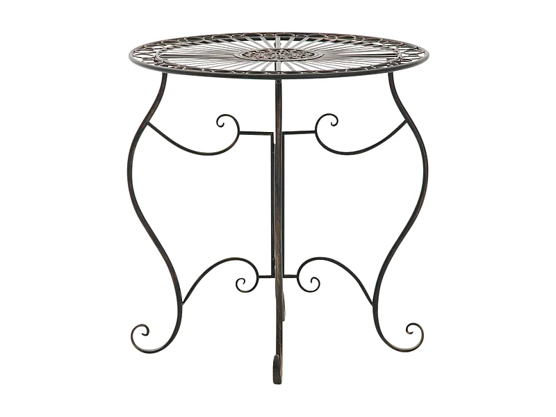 Bijzettafel tuin - rond Ø 70 cm - Metaal - Bronze - Indra